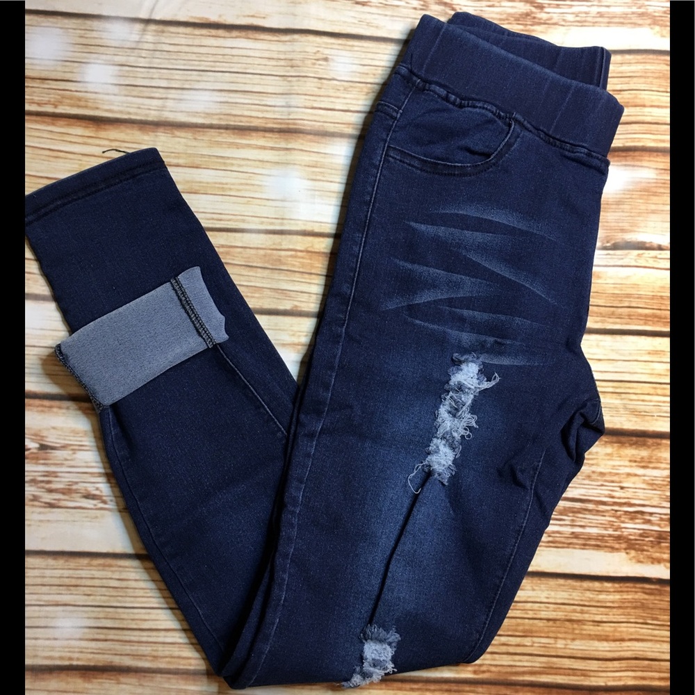 Take 50% off M❤️ Dark Denim Distressed  Jeggings